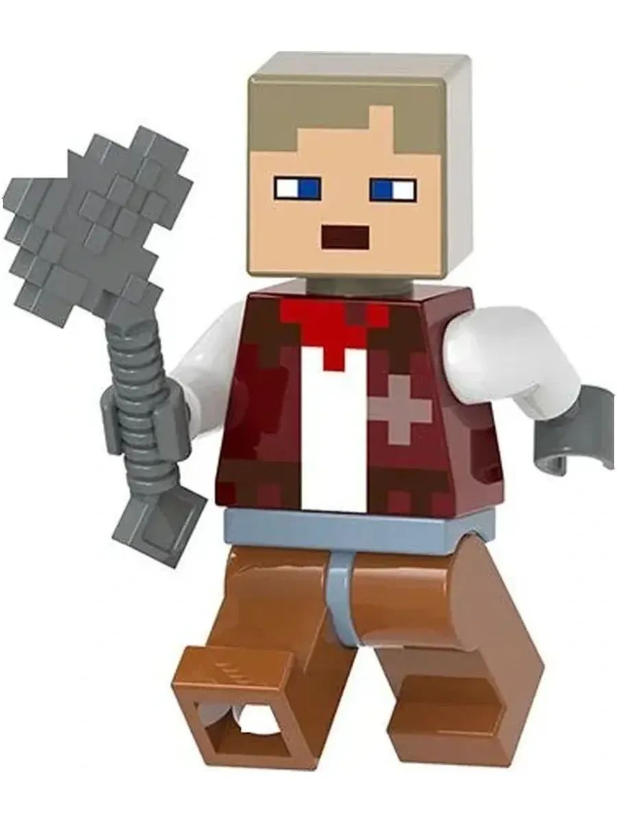 Фигурка Скин с киркой из нетерита / Майнкрафт / Minecraft