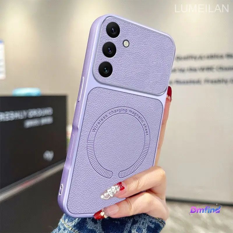 智能手机壳 用于 Samsung Galaxy A57, 人造皮革, 紫色
