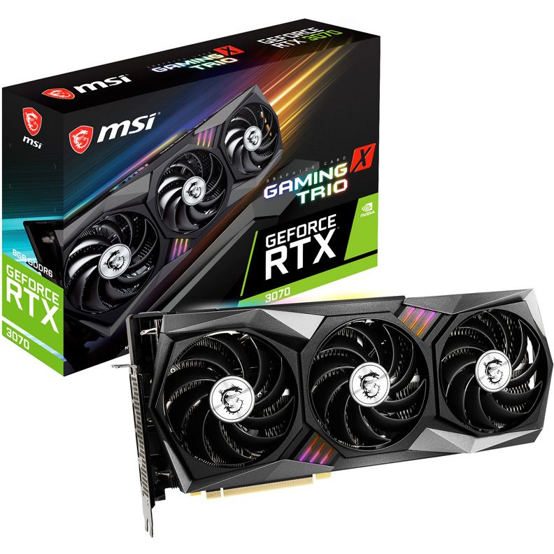 Видеокарта MSI GeForce RTX 3070, 8 ГБ PCI Express 4.0 HDMI