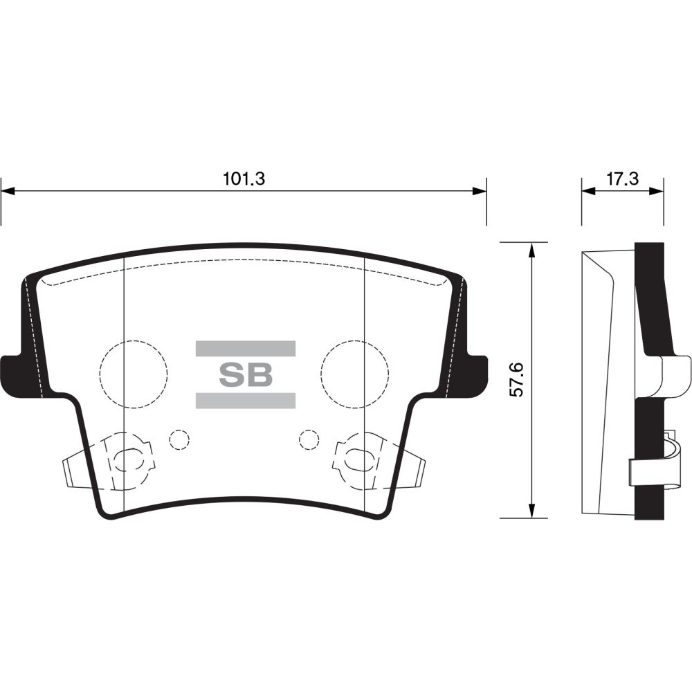 Колодки тормозные (Сзади) Chrysler 300C 04-11 / Dodge Challenger 08-