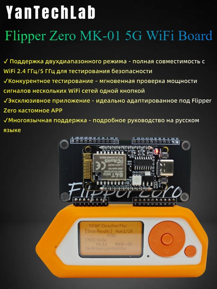 МодульрасширенияFlipperzero5GhzWiFiсfap