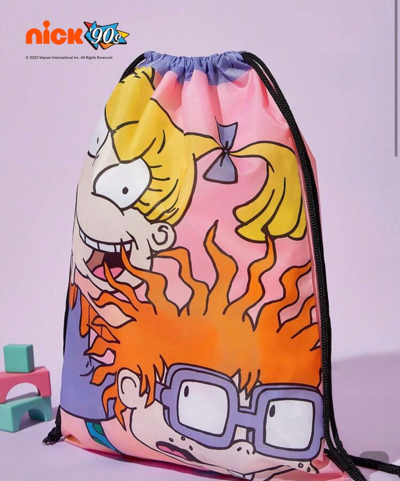 Nickelodeon / Ох, уж эти детки! Мешок-рюкзак на шнурке с героями мультсериала