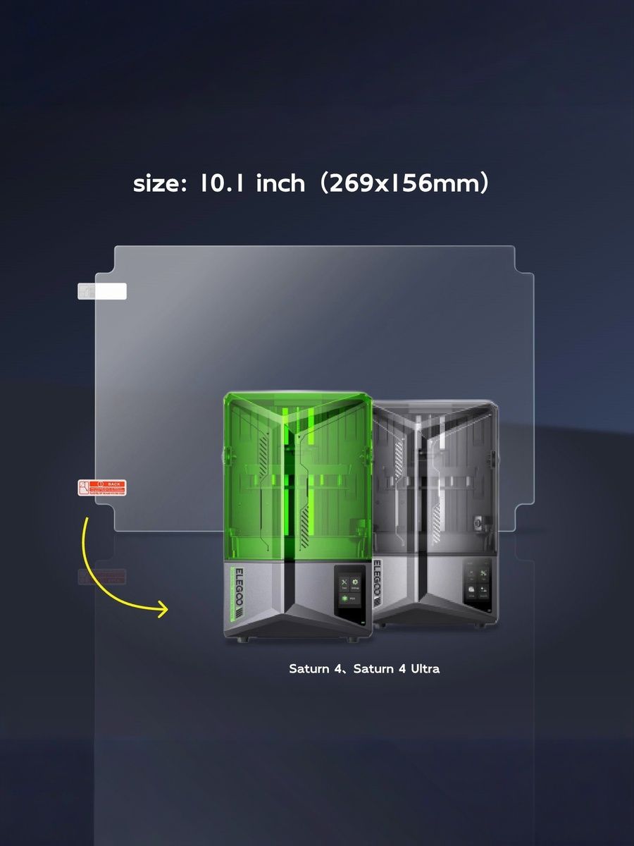 Защитнаяплёнка3шт.10.1дюймадля3D-принтераElegooSaturn3Ultra/4/4Ultra12K269mmX156mmдляLCDэкранааксессуары
