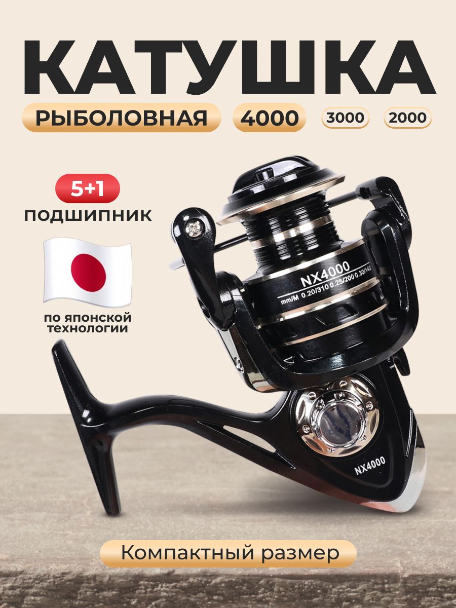 Катушкадляспиннингаиудочки4000рыболовнаябезынерционная