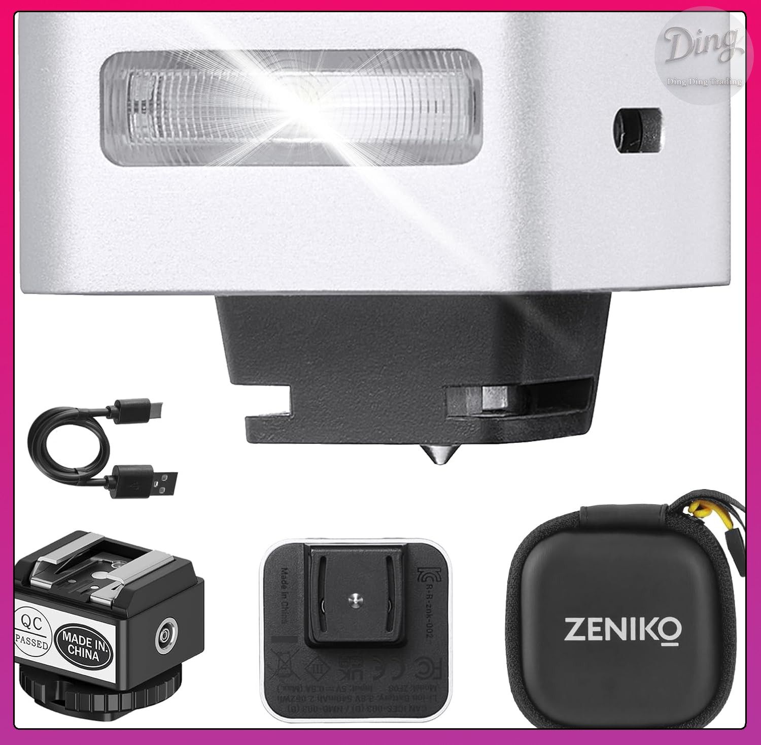 ZENIKO ZF08 Mini On-camera Flash Speedlite Universal Hot Shoe Mount для ...