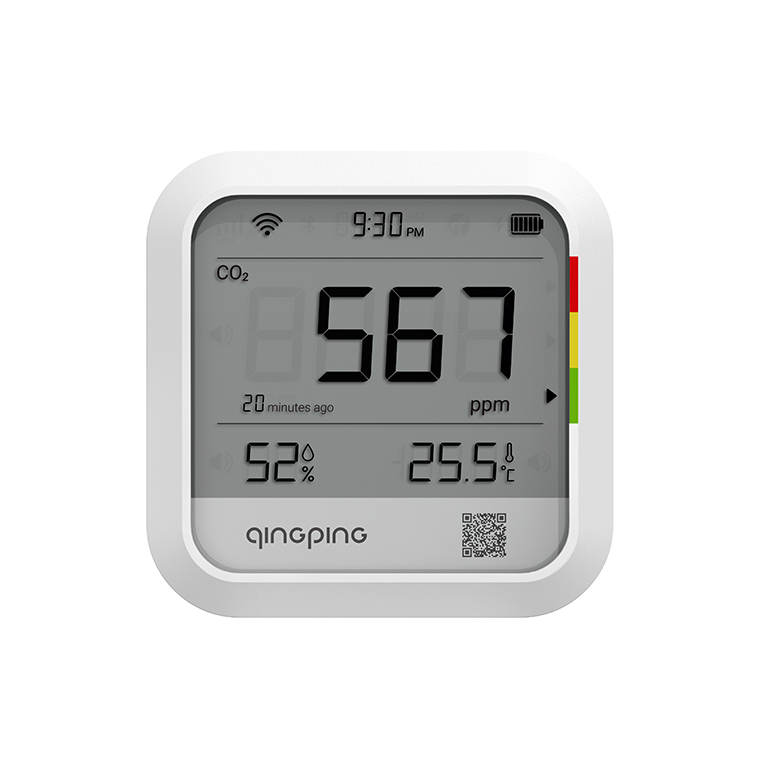 Rh Monitor Анализатор качества воздуха Qingping CO2 & Temp & RH Monitor (CGP22C) 3 ...