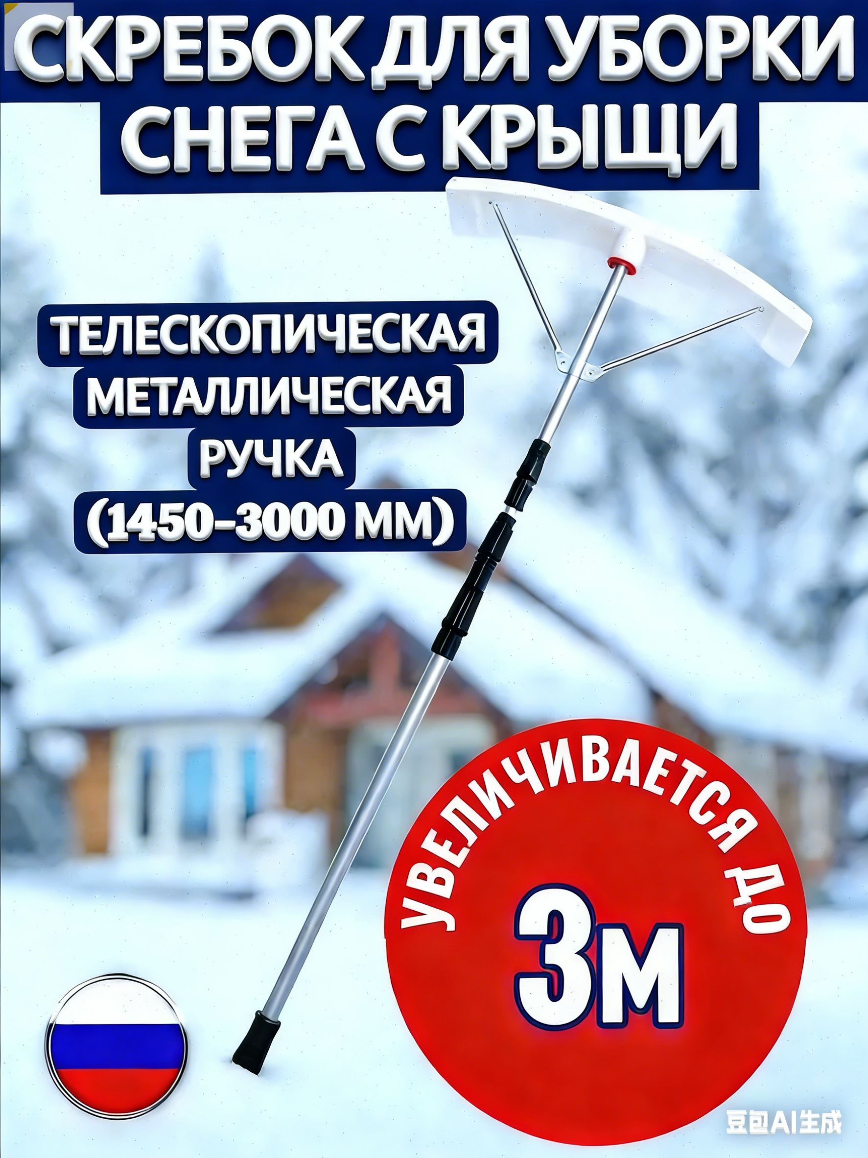 Скрепердляуборкиснегадляуборкиснега79см