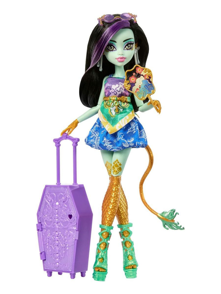 Mattel Monster High Кукла "Джинафаер Лонг с чемоданом", JDR52 #1