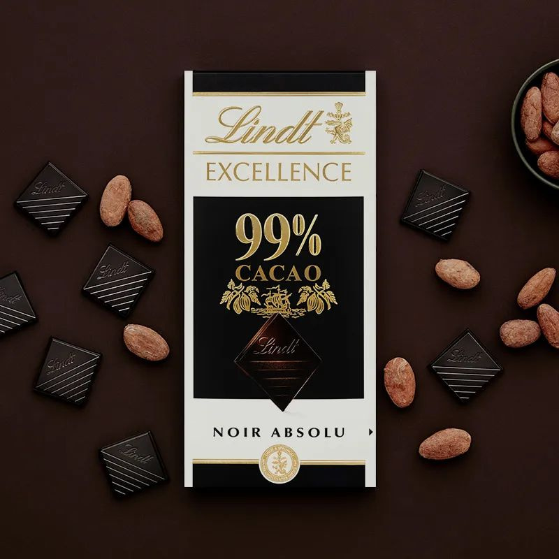 Шоколад Lindt Excellence горький 99% 50гр (Франция) #1