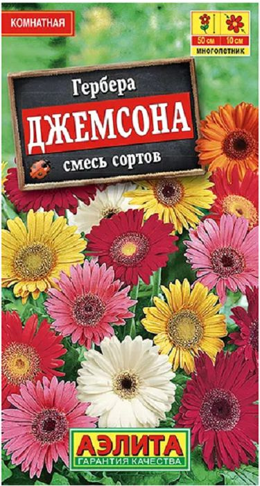 Гербера Джемсона смесь (семена многолетних комнатных цветов), 0,04 г  #1