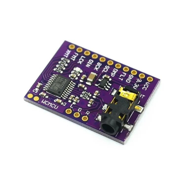 PCM5102 Модуль ЦАП на базе PCM5102A DAC декодер 3.5mm Stereo Jack I2S ...