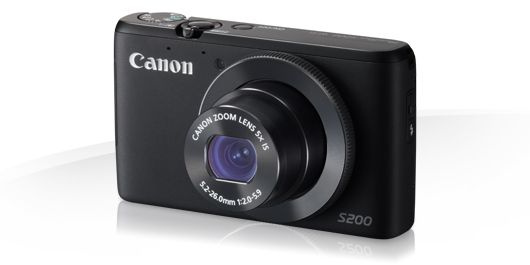 Canon PowerShot S200 Black Цифровой компактный фотоаппарат купить
