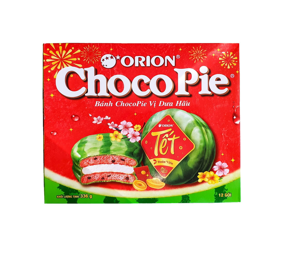 Печенье "ORION Choco- Pie", АРБУЗ, 336 грамм #1