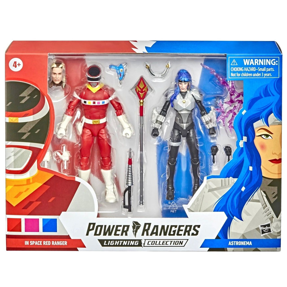 Набор Фигурок Могучие Рейнджеры серия Power Rangers Lightning Collection -  In Space Red Ranger vs Astronema, 15 см - купить с доставкой по выгодным  ценам в интернет-магазине OZON (1420226811)