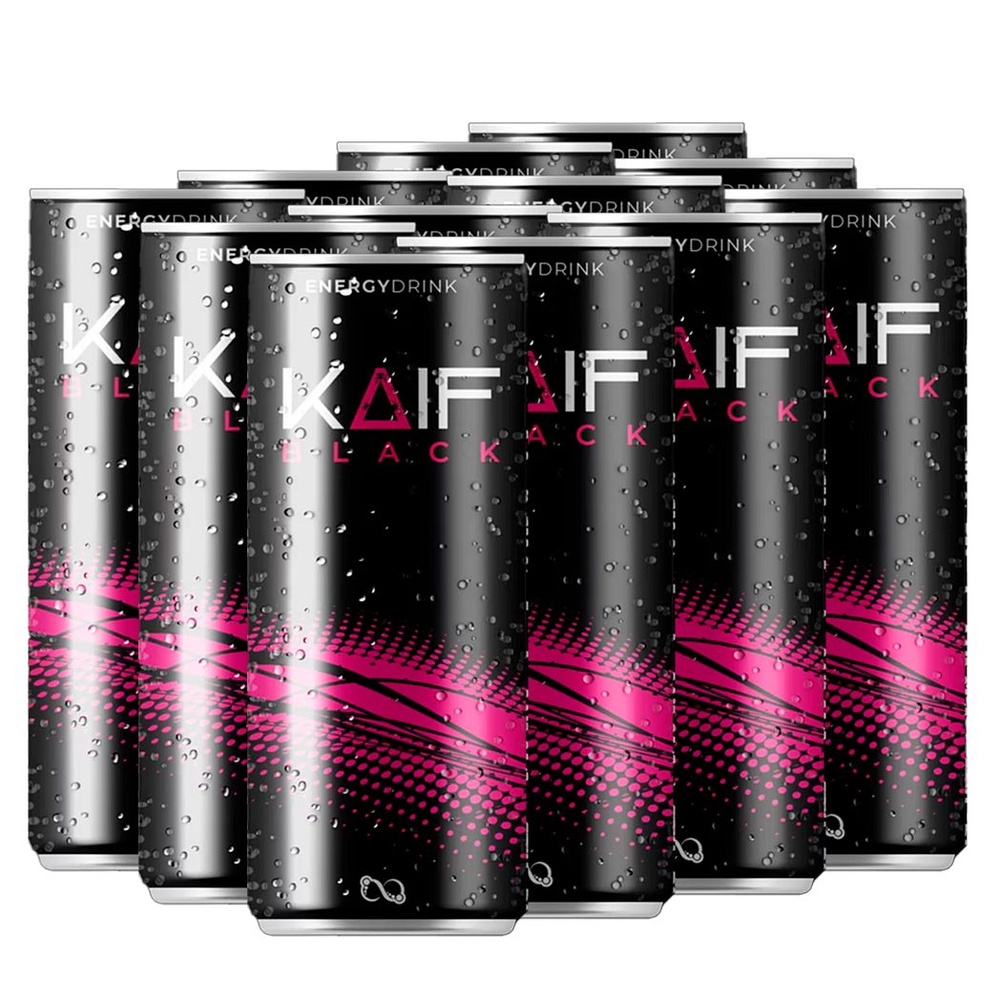 Энергетический напиток KAIF BLACK 0,45л x 12 шт. купить с доставкой