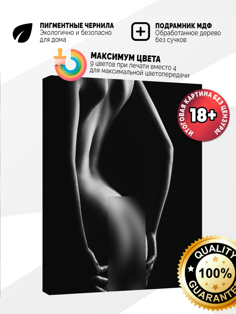 Картина на холсте 70x100 Изгибы тела #1