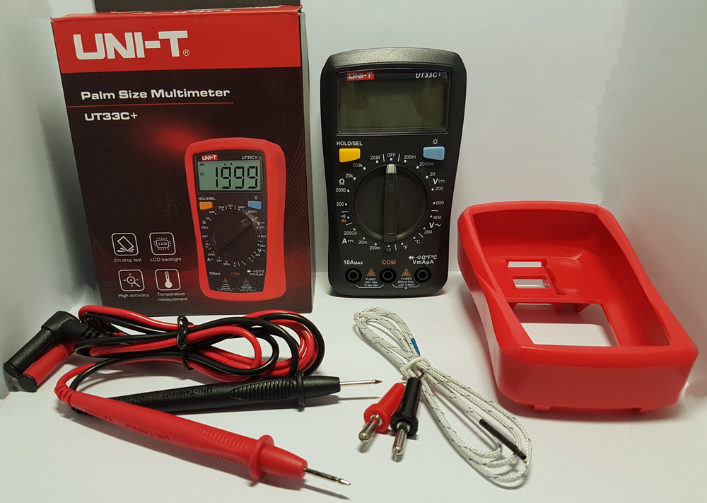 Цифровой мультиметр UNI-T UT33C+ 2AAA автовыкл, подсв, темп. купить по ...