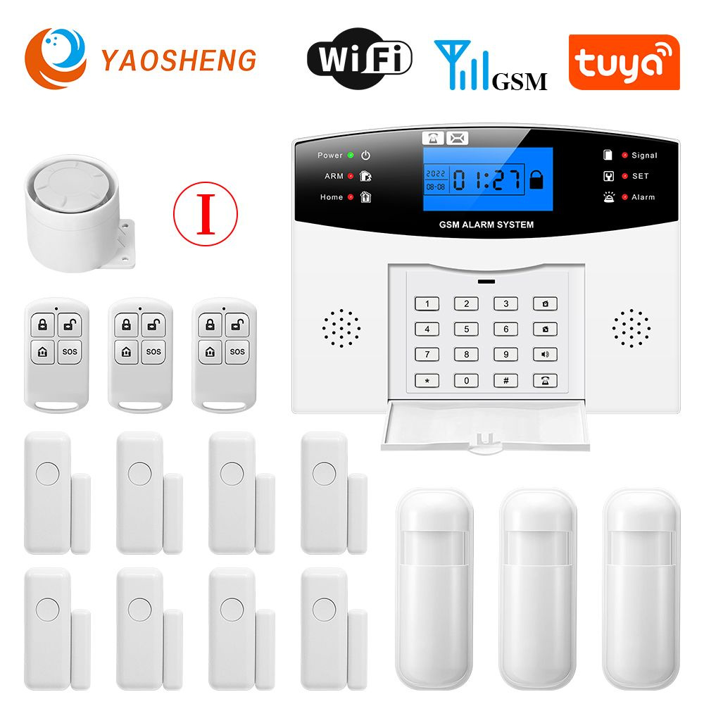 Датчик сигнализации tuya умный дом gsm охранная сигнализация для дома ...