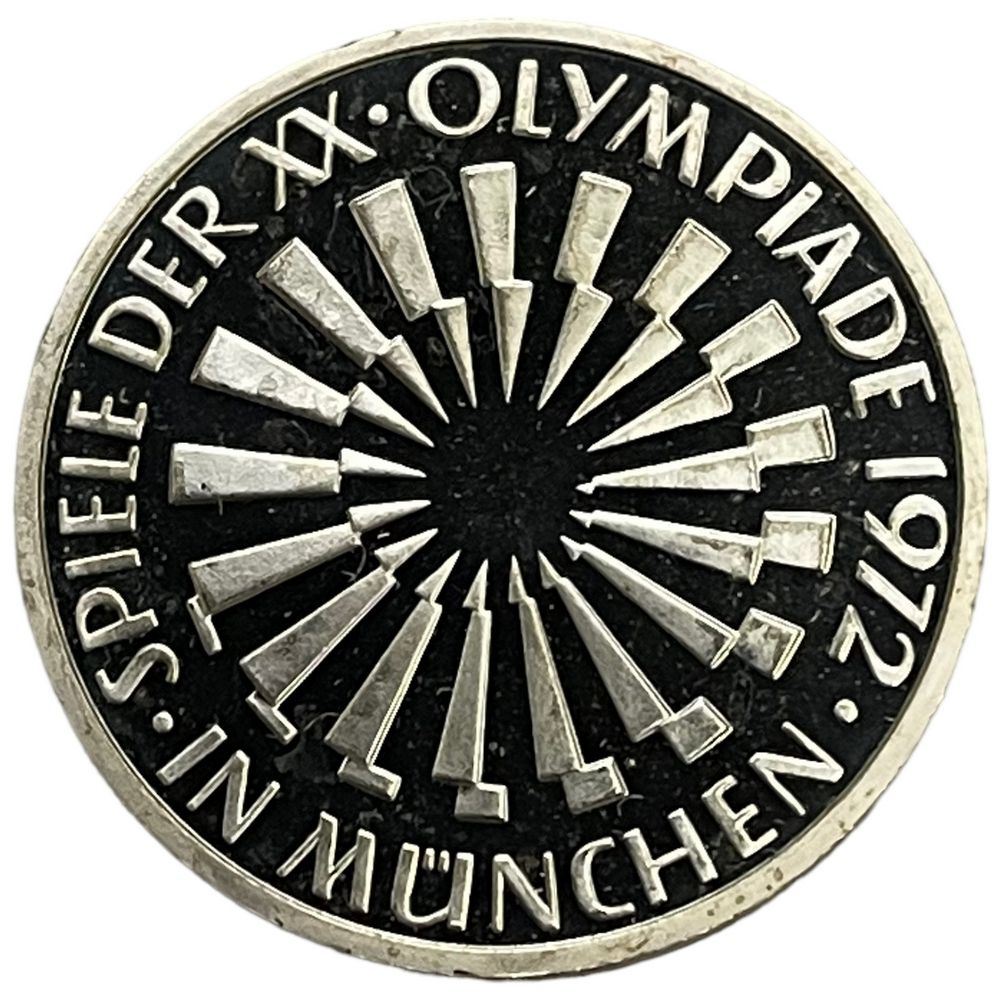 ФРГ 10 марок 1972 г. (XX летние Олимпийские Игры, Мюнхен 1972 - Эмблема ...