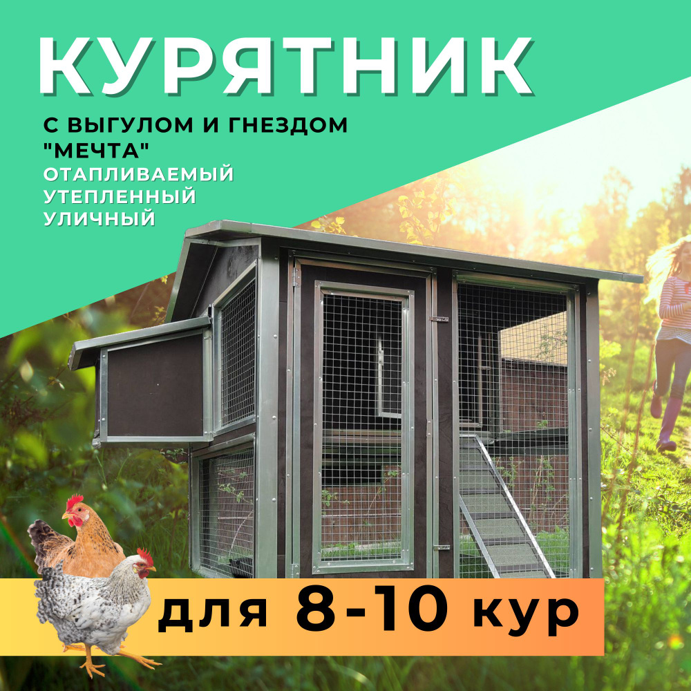 Курятник своими руками на 10 кур