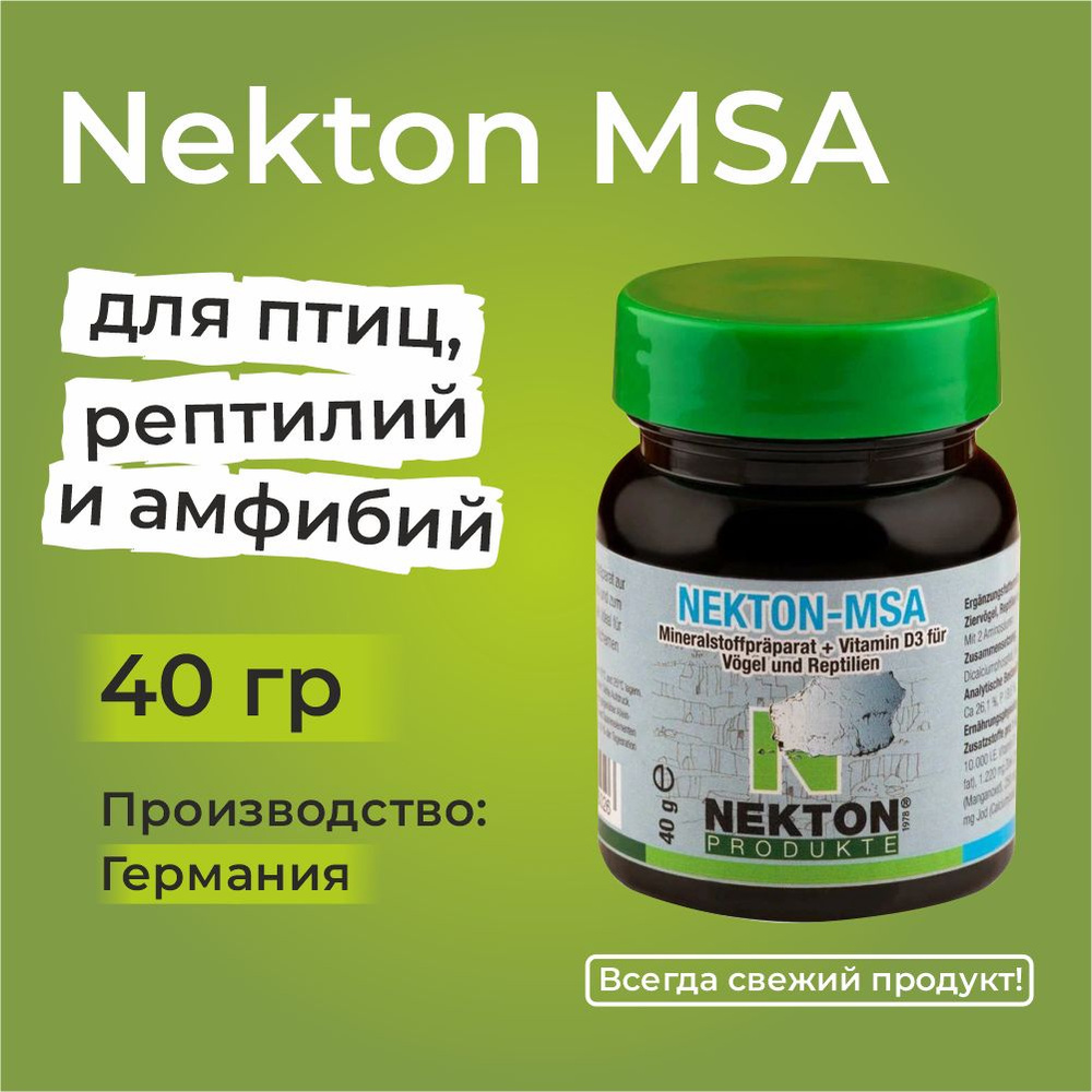 NEKTON-MSA, 40 грамм, НЕКТОН-МСА, пищевая минеральная добавка для ...