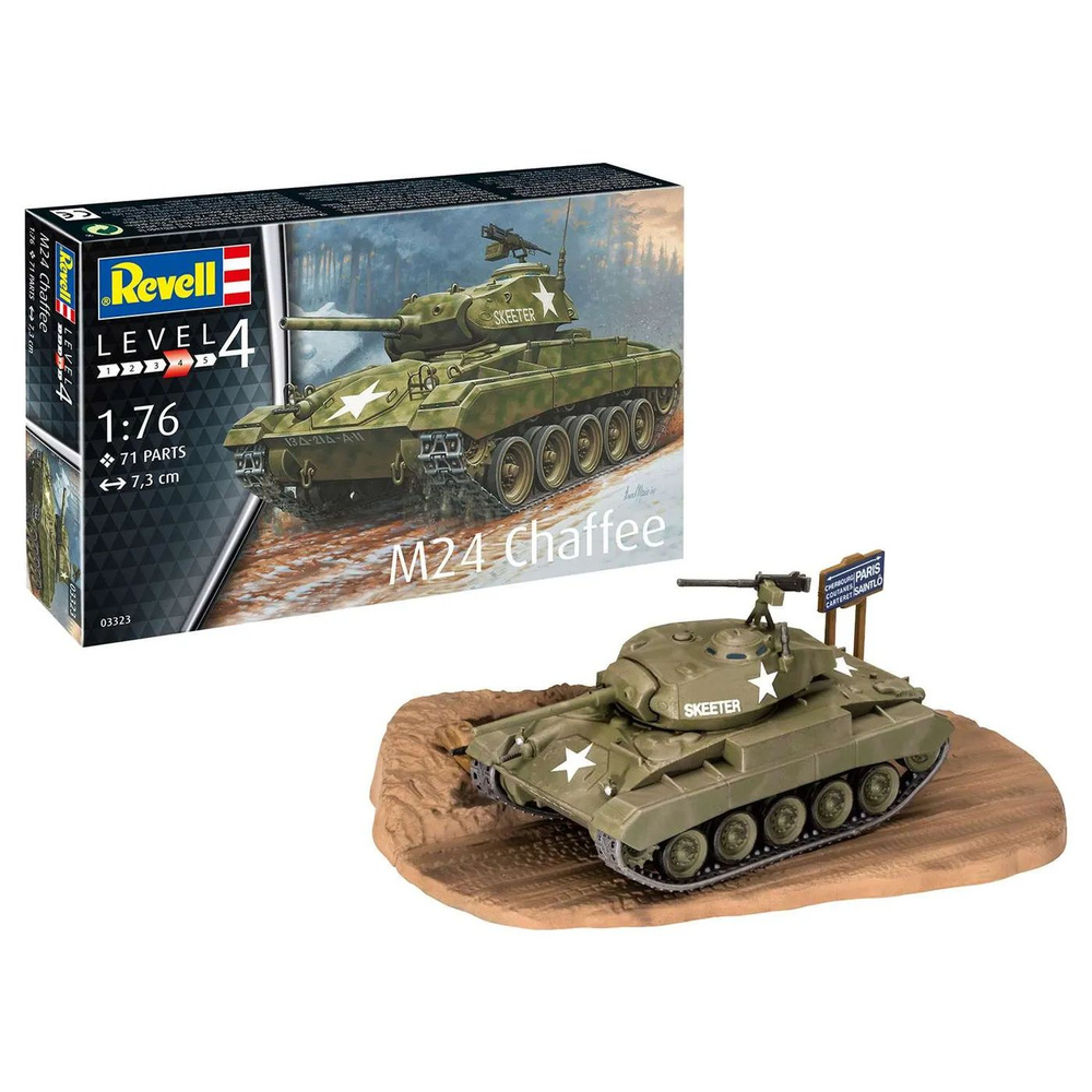 Сборная модель Revell Лёгкий танк США M24 Чаффи - купить с доставкой по  выгодным ценам в интернет-магазине OZON (1472564341)