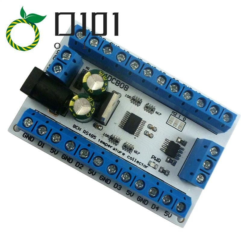 8Ch DS18B20 Rs485 Modbus Rtu датчик контроля температуры удаленный ...