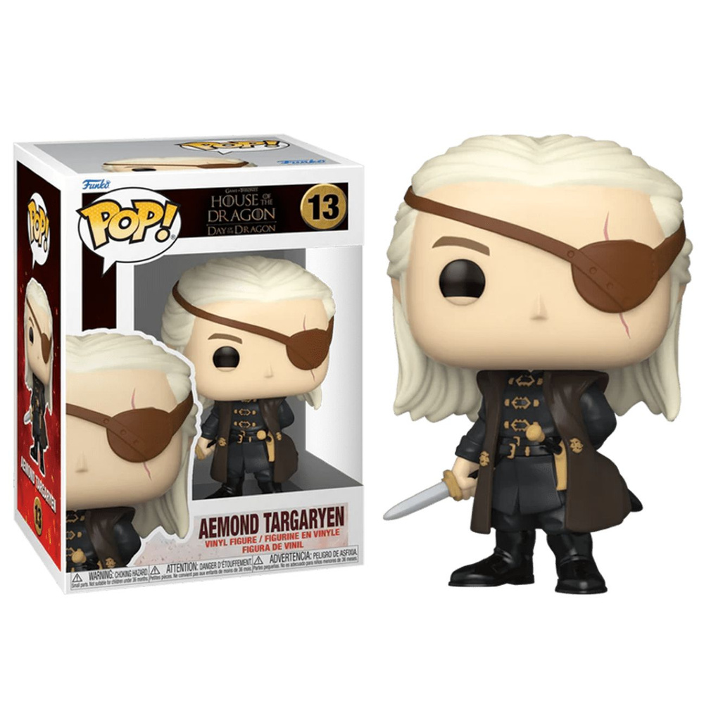 Фигурка Funko Pop! House of Dragons: Aemond Targaryen (Фанко Поп Эйемонд  Таргариен в маске из сериала Дом дракона)