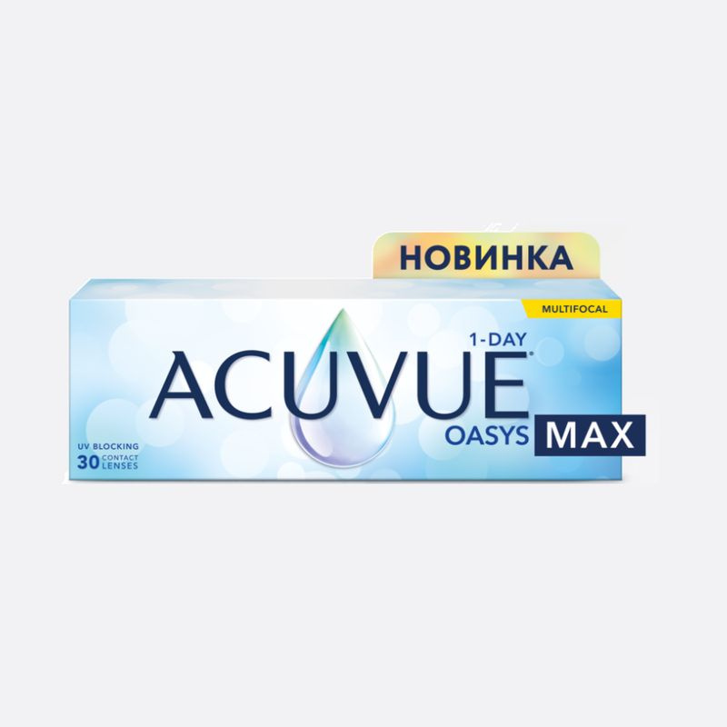 OASYS MAX мультифокальные линзы -5.25 / MID (от +1.50 до +1.75) / 8.4 / 14.3 / 30 штук (линз) Однодневные #1