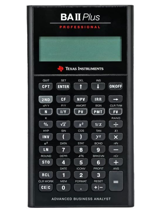 Калькулятор финансовый TEXAS INSTRUMENTS TI BA II PLUS PROFESSIONAL #1