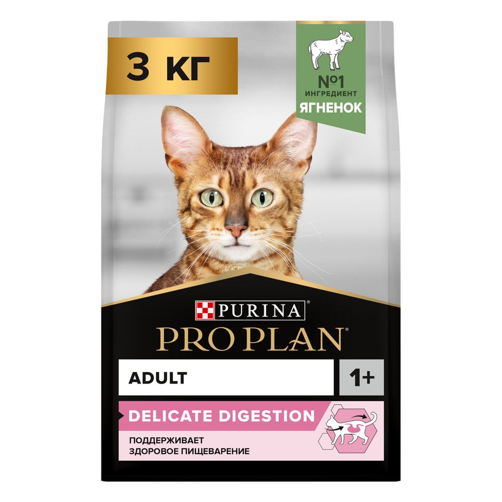 Purina Pro Plan Cat Adult Delicate Lamb / Сухой корм Пурина Про План для взрослых кошек с чувствительным #1