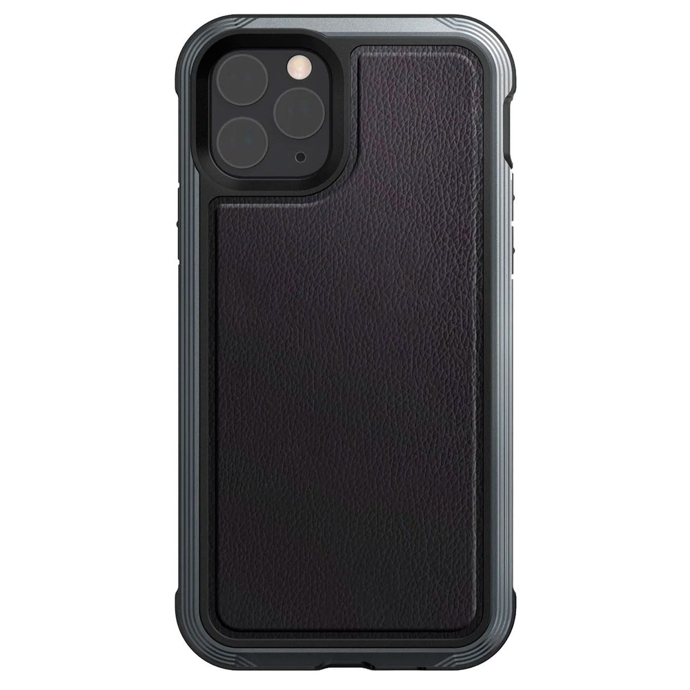 Чехол X-doria Defense Lux для Apple iPhone 11 pro Black Leather - купить с  доставкой по выгодным ценам в интернет-магазине OZON (1525447795)