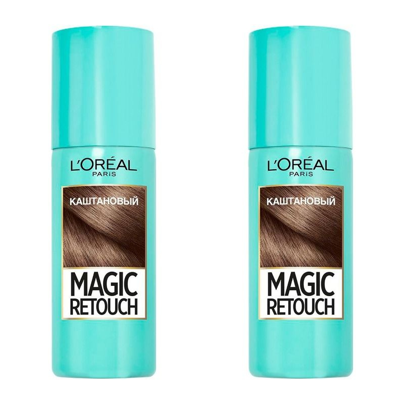 L'Oreal Paris Тонировочный спрей, Magic Retouch, тон 3, Каштан, для моментального окрашивания корней #1