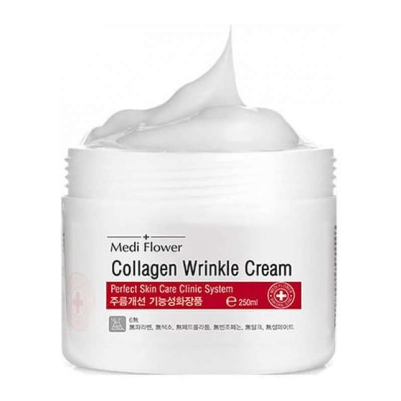 Крем для лица против морщин Collagen Wrinkle Cream 250ml Medi Flower #1