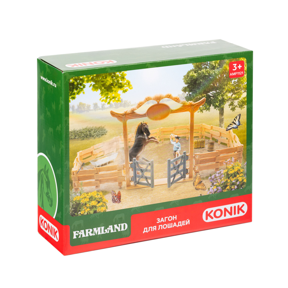 Набор фигурок Konik "Загон для лошадей" - купить с доставкой по ...