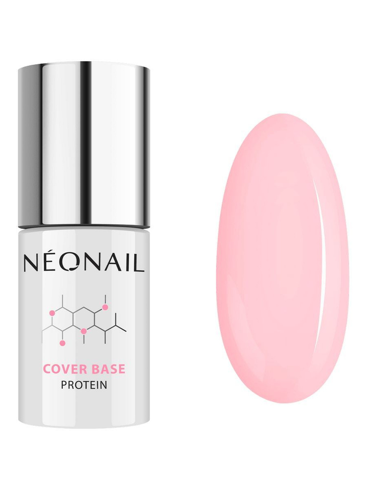 Топовое покрытие NeONAIL UV Nagellack Cover Base Protein Nude Rose #1