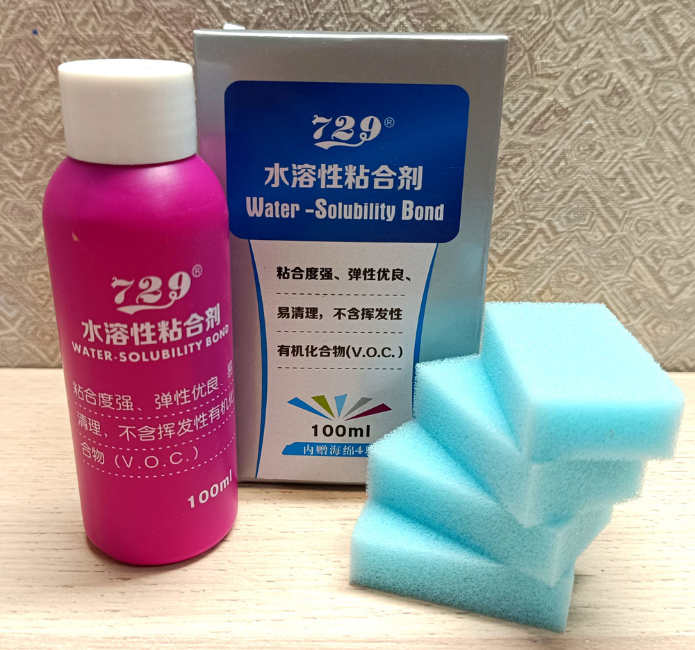 Клей на водной основе 729 для ракеток настольного тенниса 100 мл (для ...