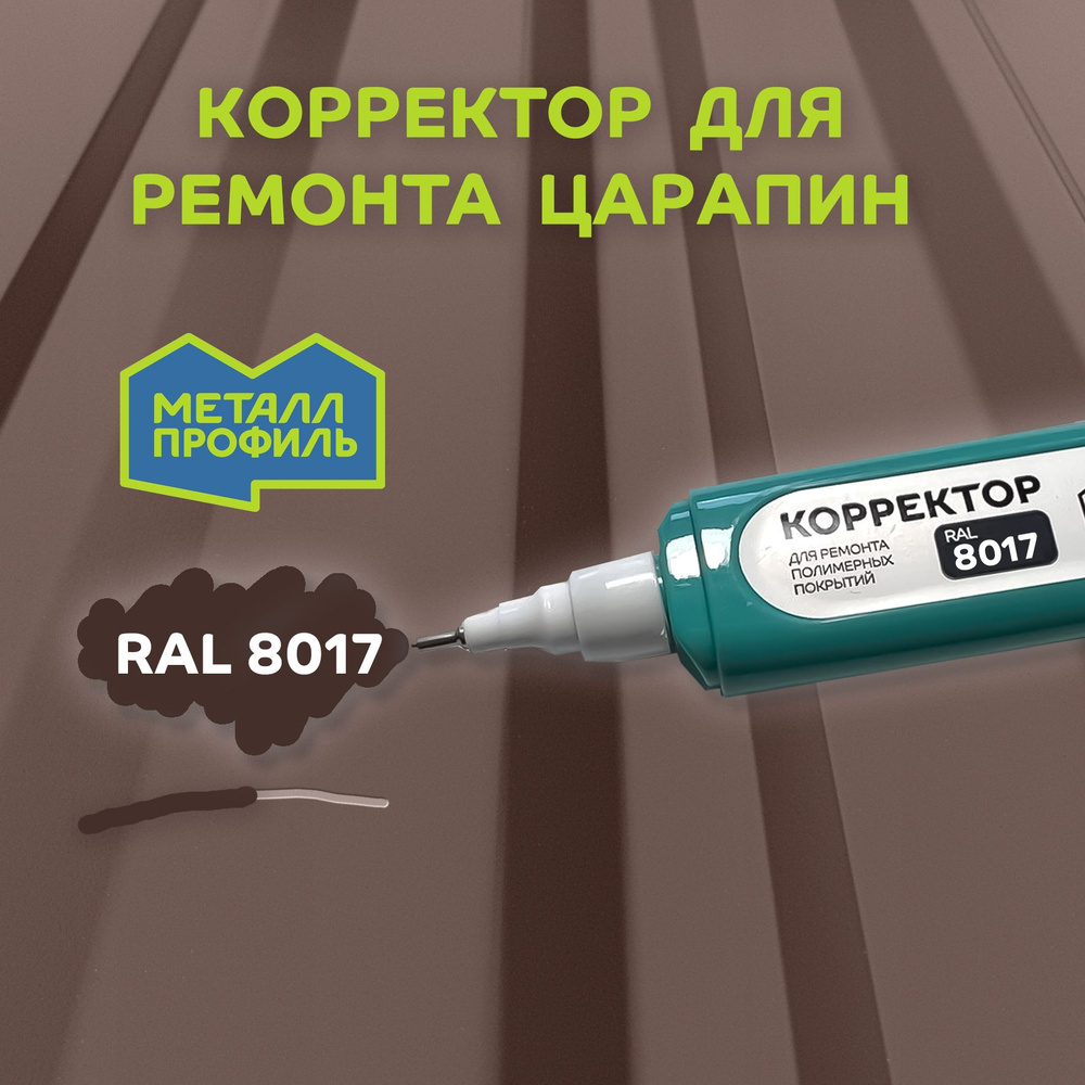 Корректор для ремонта царапин RAL 8017 #1