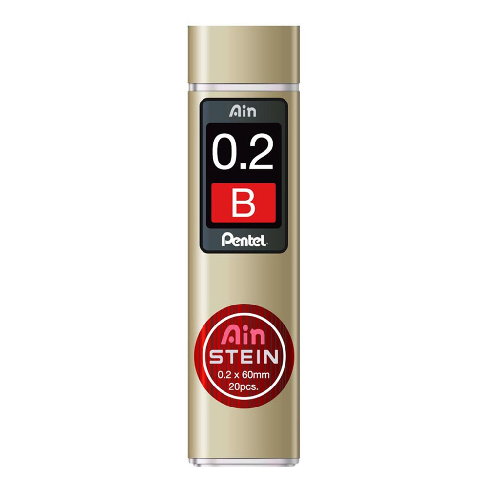 Грифели для механических карандашей PENTEL AIN STEIN C272 B 0.2 мм 20 шт. в футляре  #1