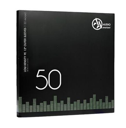 Внешние полупрозрачные конверты для пластинок 12" Audio Anatomy , 130 микрон, полиэтилен (50 шт)  #1