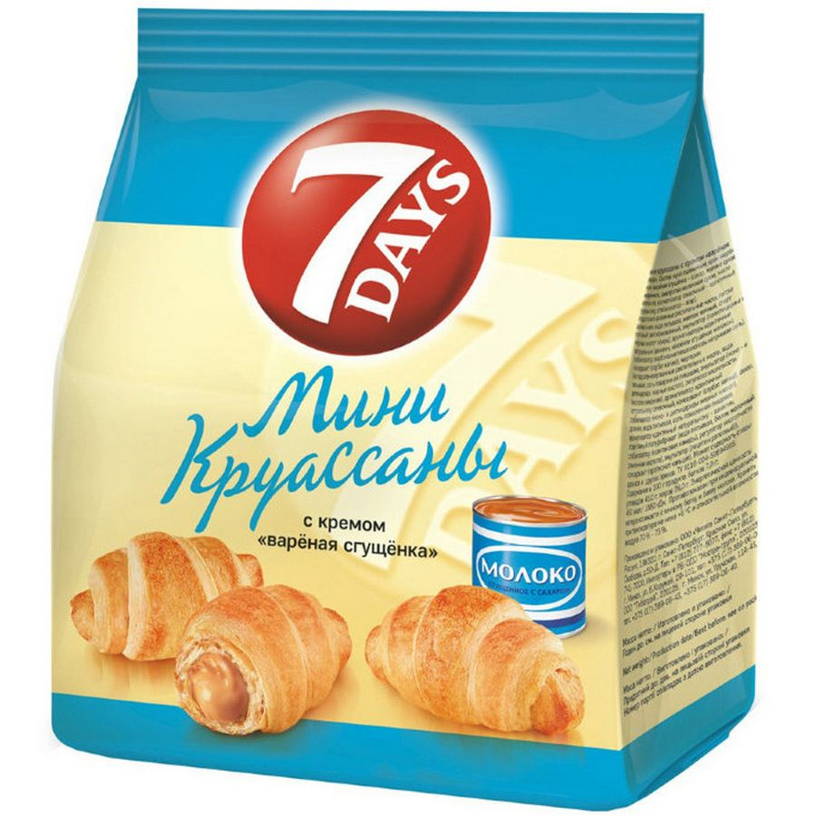 Круассаны "7 DAYS" мини варенная сгущенка 105гр*9 шт - купить с ...