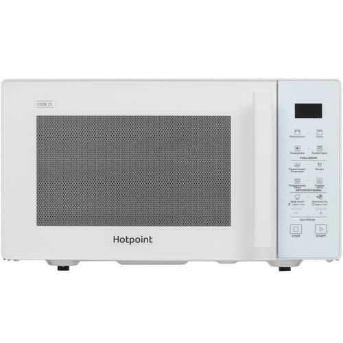 Микроволновая печь Hotpoint MWHA 253 W белый 25 л, 900 Вт, переключатели - сенсор, гриль, дисплей, 48.3 #1