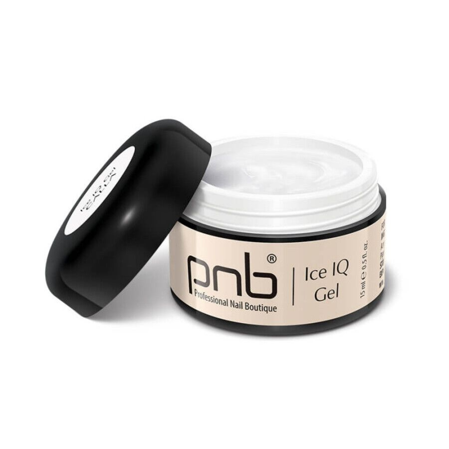 PNB, Ice IQ Gel - низкотемпературный Гель для наращивания (Calla, молочно-белый), 15 мл  #1