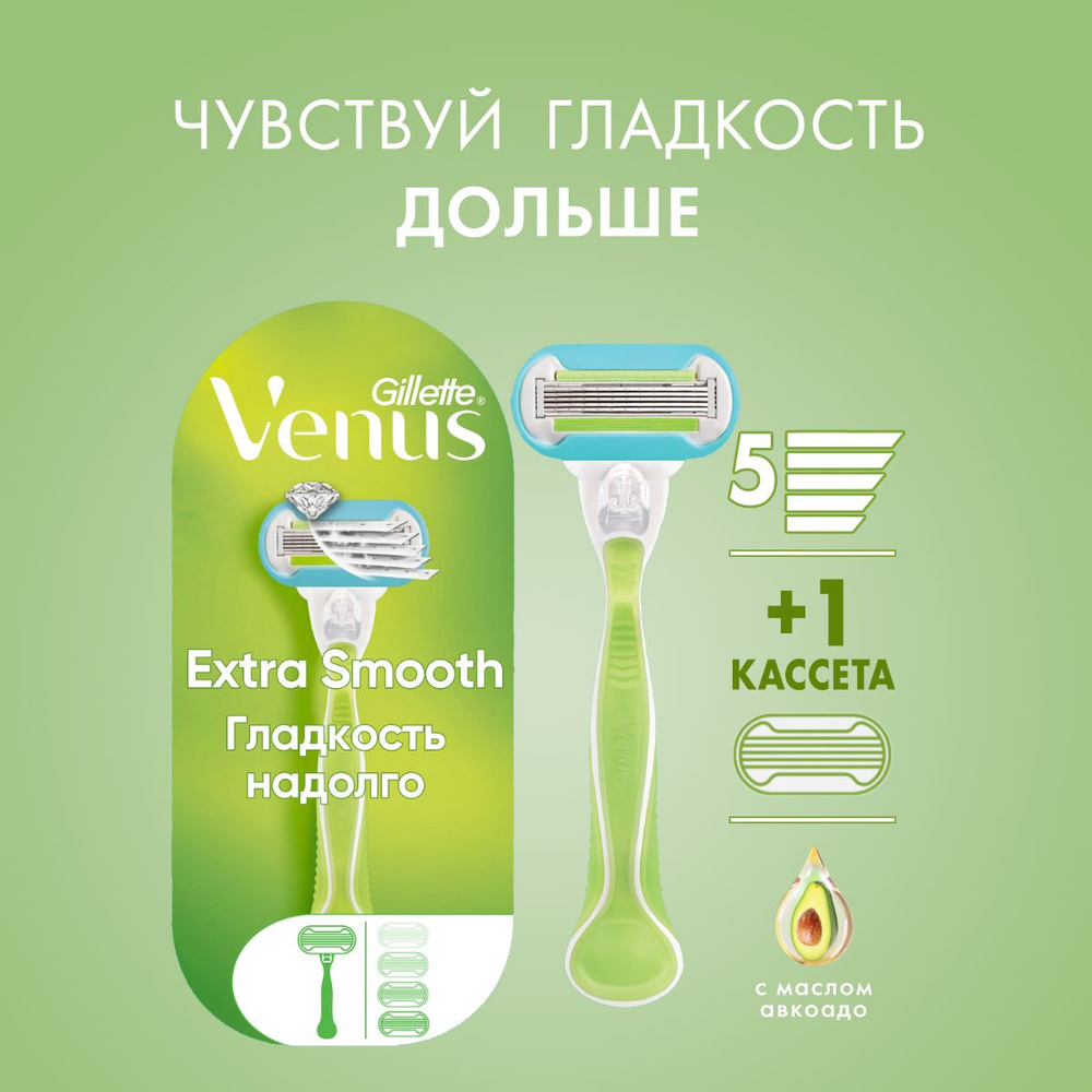 Женская бритва Venus Extra Smooth Embrace + 2 кассеты #1