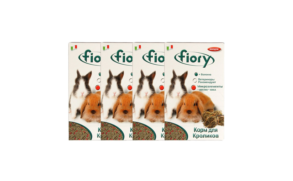 FIORY корм для кроликов Pellettato гранулированный 850 г х 4 шт ...