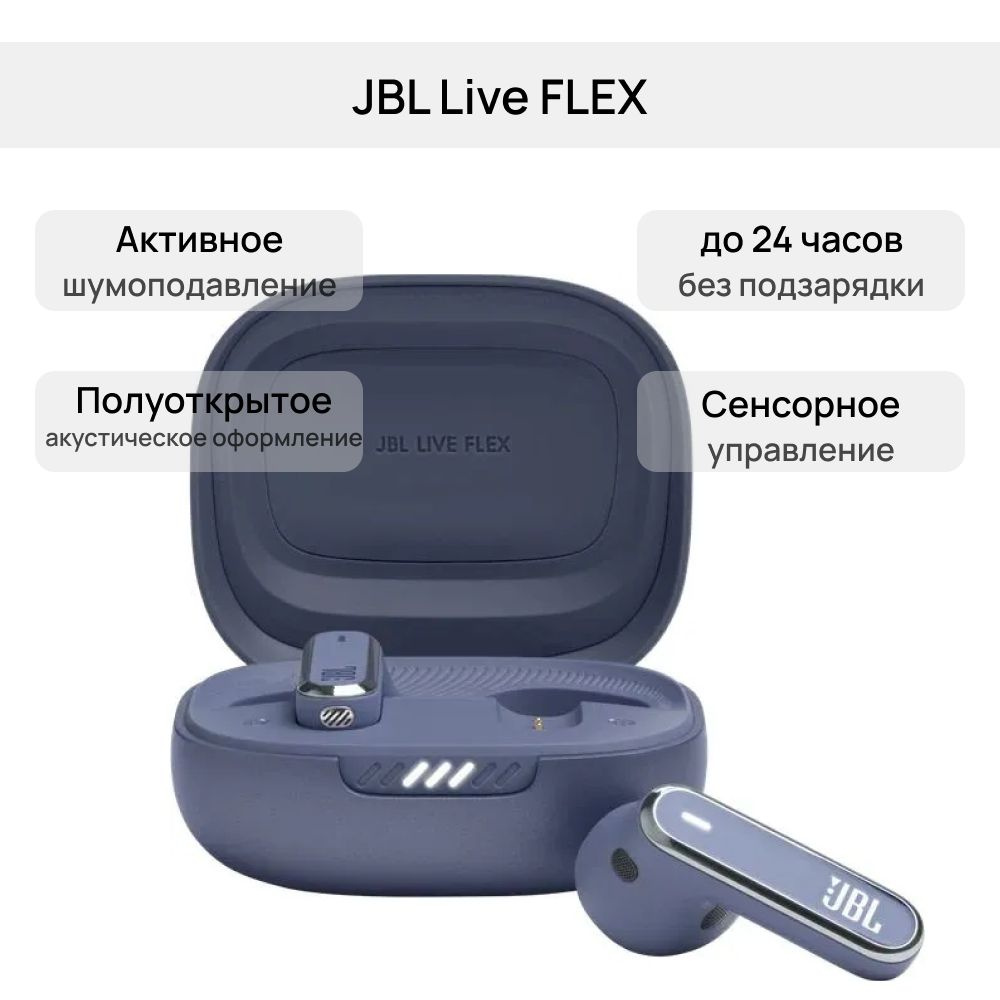 Наушники Вкладыши JBL Live Flex - купить по доступным ценам в  интернет-магазине OZON (1328656864)