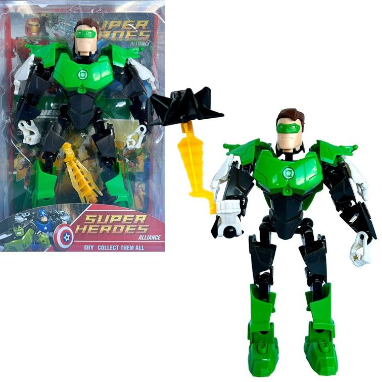 2013-12B Конструктор minifigures Super Heroes The Green Lantern, фигурка Зеленый фонарь 19 см.  #1