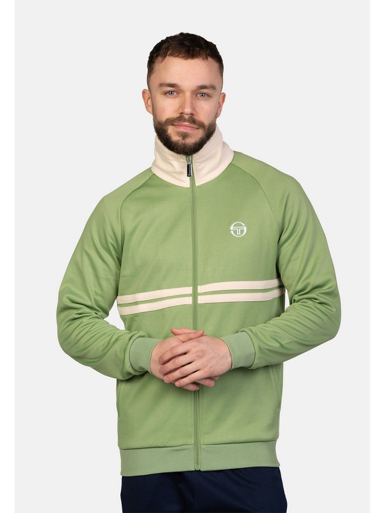 Олимпийка Мужской Sergio Tacchini зеленый Искусственные материалы