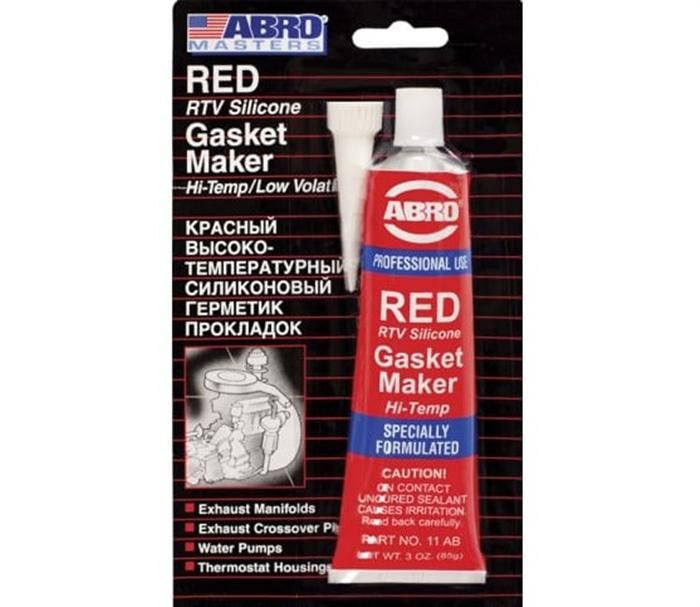 Abro герметик прокладочный высокотемпературный abro red gasket maker, 32г 11abch32  #1