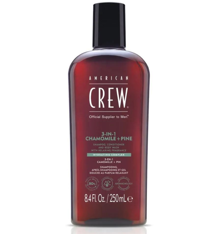 AMERICAN CREW, 3 IN 1 CHAMOMILE+PINE , Шампунь, кондиционер и гель для душа 3 в 1 Relaxant, 250 мл.  #1